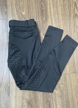 Нові чорні лосини для верхової їзди з силіконовою леєю