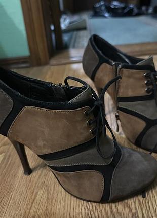 Туфли замшевые