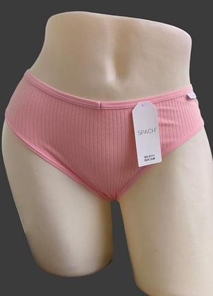 Хлопковые трусики бразилианы в рубчик, замеры в описании ⬇️