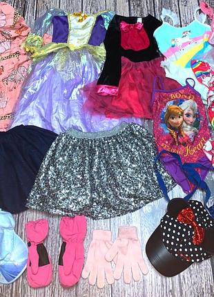 Пакет фирменных вещей для девочки 4-5 лет. 104-110 см(14 шт.)