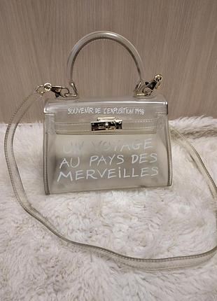 Прозрачная стильная сумка