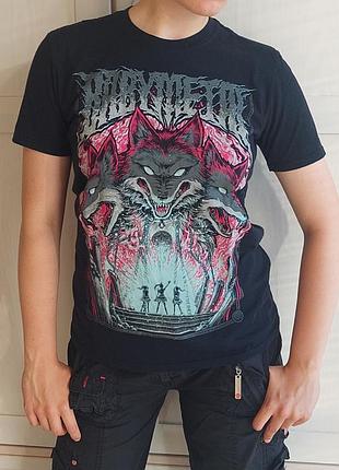 Футболка/ тешка/готовная/неформальная/медч/baby metal/Бейби металл/с принтом/с волками/анимп/y2k