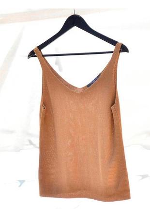 Женская вязаная майка