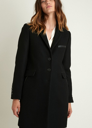Демисезонное пальто из смеси шерсти и кашемира 40-42 евр