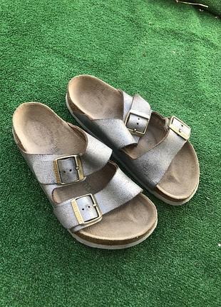 Birkenstock arizona шльопанці шкіра оригінал 38р(24,5 см)