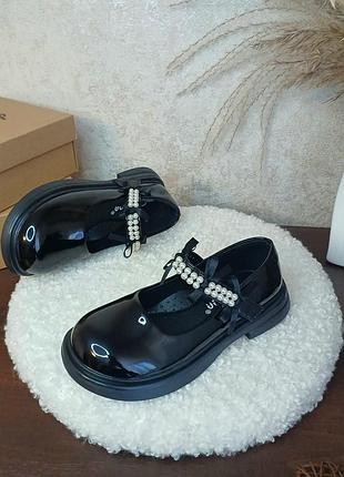 Детские туфли для девочки школьные 4