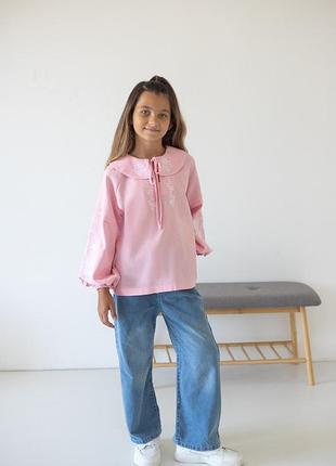 Вышитая блузка на девочку