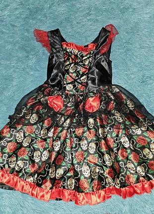 Платье на хеллоуин 5-6 лет