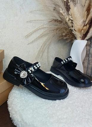Детские туфли для девочки школьные