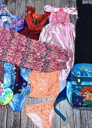 Пакет фирменных вещей для девочки 7-8 лет, 122-128 см(10 шт.)