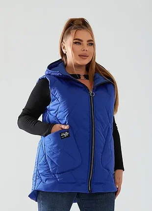 Демисезонная стеганая жилетка