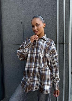 Рубашка базовая в клетку