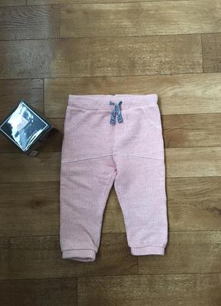 Бомбовские тёплые штанишки на 1-1,5 годика брендовые marks&spencer