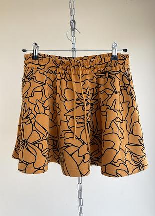 Жіноча трикотажна міді спідниця із квітковим принтом pharrell williams x adidas high rise floral print dear baes tricot midi skirt висока посадка xs s