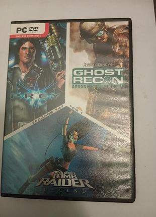 Pc dvd game тройной хит том 1: tomb raider legend, prey, ghost recon advanced warfighter
