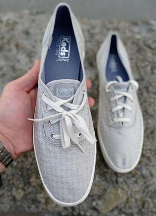 Жіночі кеди keds ortholite сірого кольору