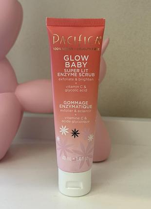 Ензимний скраб для обличчя pacifica glow baby super lit enzyme scrub