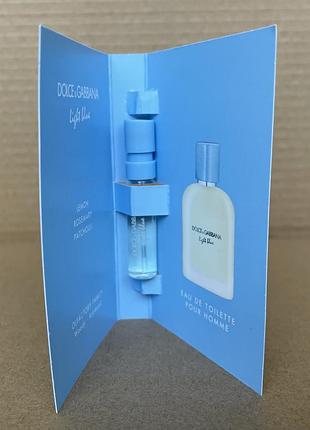 Dolce & gabbana light blue pour homme edt 1,5ml, 2025р.