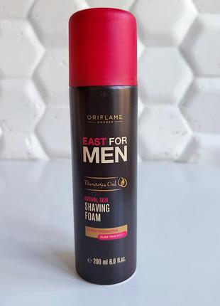 Пена для бритья орифлейм east for men tamanu oil oriflame