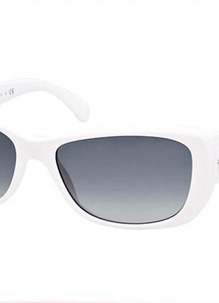 Белые очки coco chanel camellia