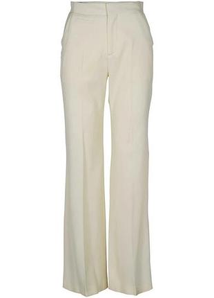 Брюки ambush wool slim fit flare, белые клеши оригинал