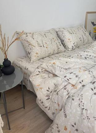Комплект постельного белья ранфорс постельное белье ранфорс евро семейный двухспалка полуторачка