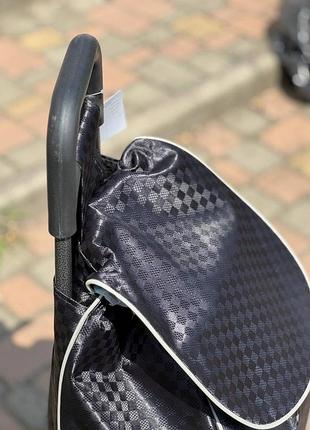 Железные колеса хозяйственная тачка кравчучка с сумкой тележка метало каркас 98 см