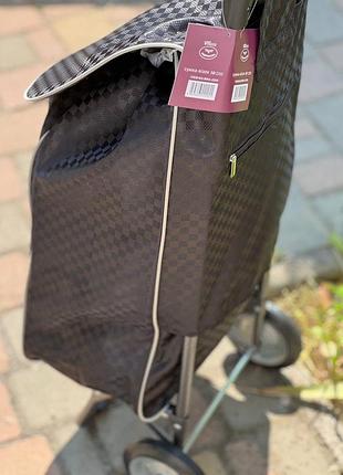 Железные колеса хозяйственная тачка кравчучка с сумкой тележка метало каркас 98 см