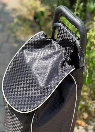 Железные колеса хозяйственная тачка кравчучка с сумкой тележка метало каркас 98 см