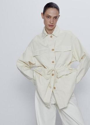 Длинная джинсовая куртка ветровка