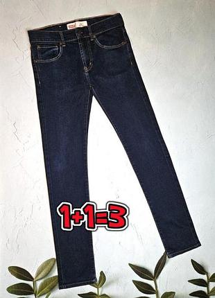 🎁1+1=3 брендові сині чоловічі завужені джинси скіні levis, розмір 42 - 44