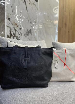 Вместительная деловая сумка формата а4 в натуральной коже италия