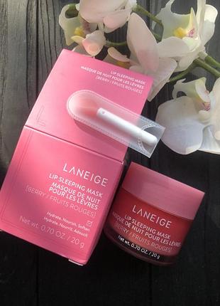 Laneige lip sleeping mask зволожуючи маска для губ laneige berry