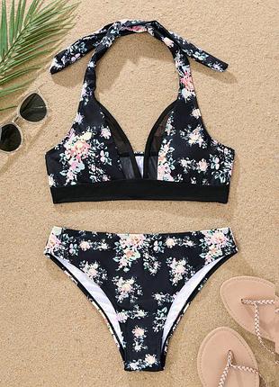 Купальник жіночий чорний  роздільний s