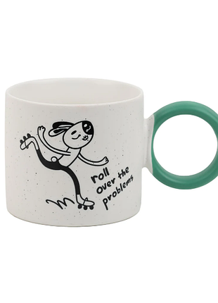 Kite чашка 370 мл k25-220-6 roller bunny