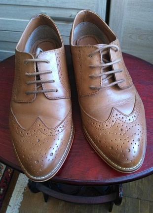 Кожаные туфли лоферы asos