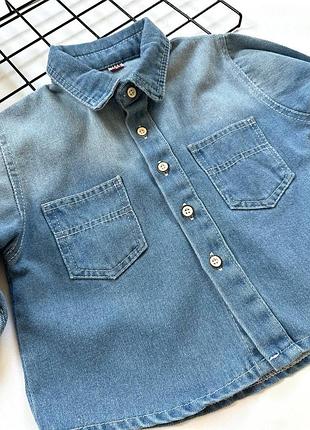 Джинсовая рубашка для мальчиков