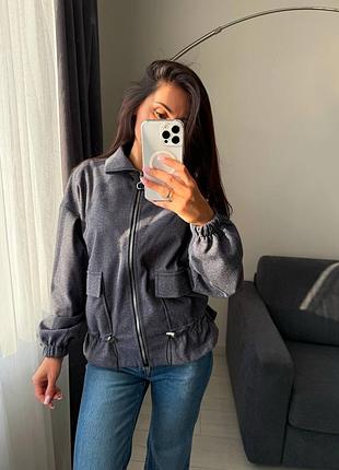 Жіночий кашеміровий бомбер | 907