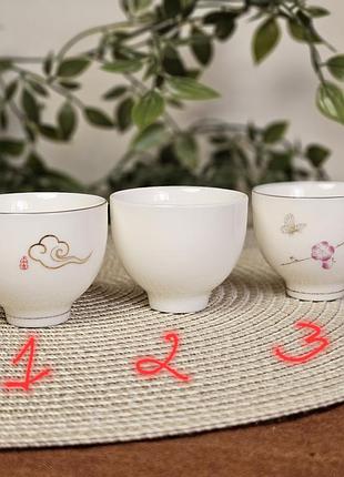 Пиала фаянсовая 90мл 》для чайной церемонии《 кубок руи