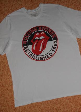 Футболка rolling stones/established 1962/рок мерч