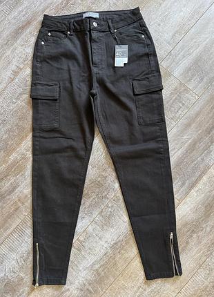 Штани карго, висока посадка