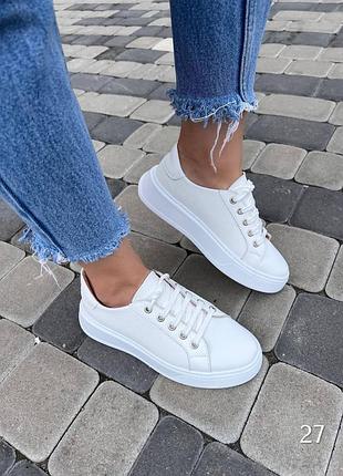 Кеди натуральна шкіра