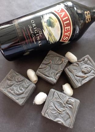 Натуральное мыло с нуля (скраб, шелковое) шоколадный бейлис