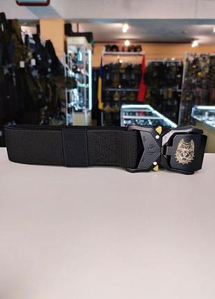 Ремень с гравировкой питбуля