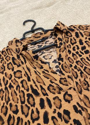 Блуза леопард оверсайз 4