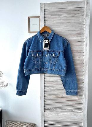Куртка джинсова укорочена boohoo
