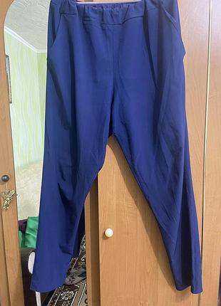 Жіночі гарні сині брюки, р. 50-52