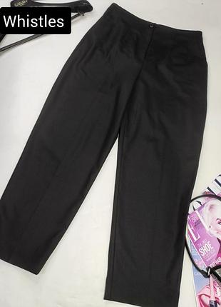 Брюки женские черные классические бананы с высокой посадкой от бренда whistles s