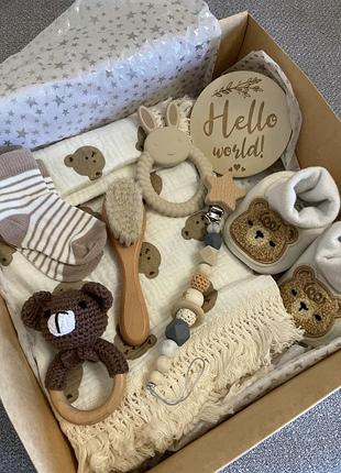 Подарунковий бокс для новонароджених набір подарунковий для дітей