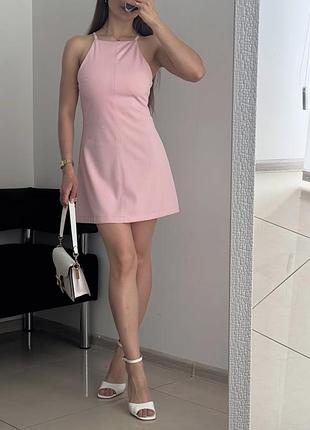 Сукня рожева міні від zara, розмір л